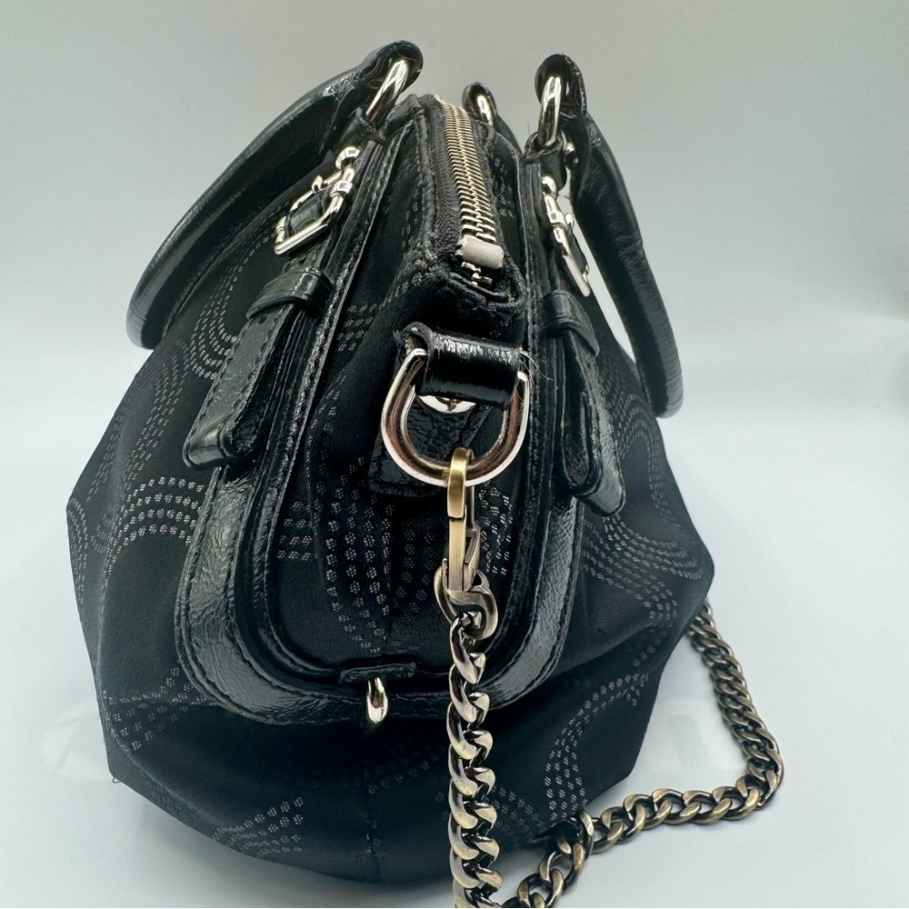 Coach Black Madison Satchel with Unbranded Chain Detail | Good Used Condition - Picture 8 of 14